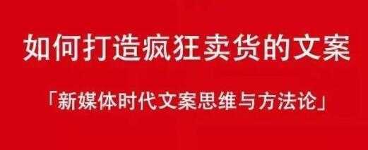 新媒体时代《如何打造疯狂卖货文案》文案思维与方法论-玻哥网络技术工作室