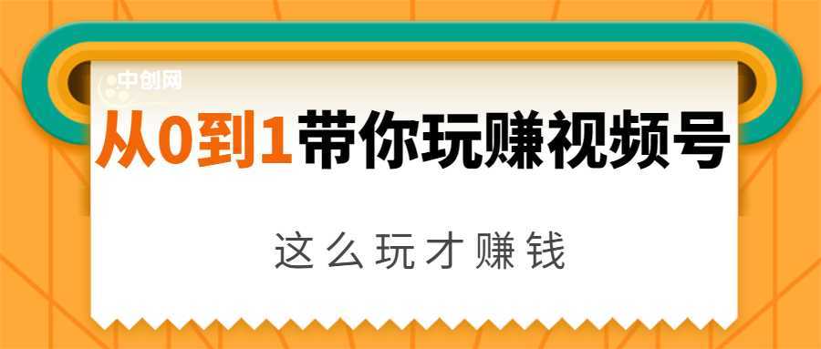 从0到1带你玩赚视频号：这么玩才赚钱，日引流500+日收入1000+核心玩法-玻哥网络技术工作室