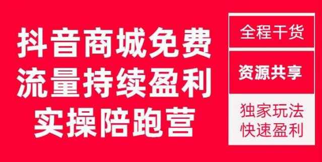 抖音商城搜索持续盈利陪跑成长营，抖音商城搜索从0-1、从1到10的全面解决方案-玻哥网络技术工作室