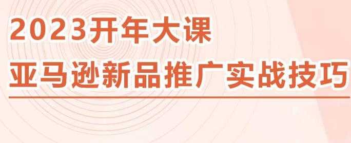 2023亚马逊新品推广实战技巧，线下百万美金课程的精简版，简单粗暴可复制，实操性强的推广手段-玻哥网络技术工作室