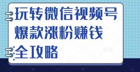 玩转微信视频号爆款涨粉赚钱全攻略，让你快速抓住流量风口，收获红利财富-玻哥网络技术工作室