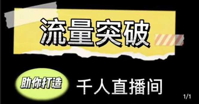 直播运营实战视频课，助你打造千人直播间（14节视频课）-玻哥网络技术工作室