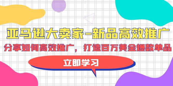 亚马逊 大卖家-新品高效推广，分享如何高效推广，打造百万美金爆款单品-玻哥网络技术工作室