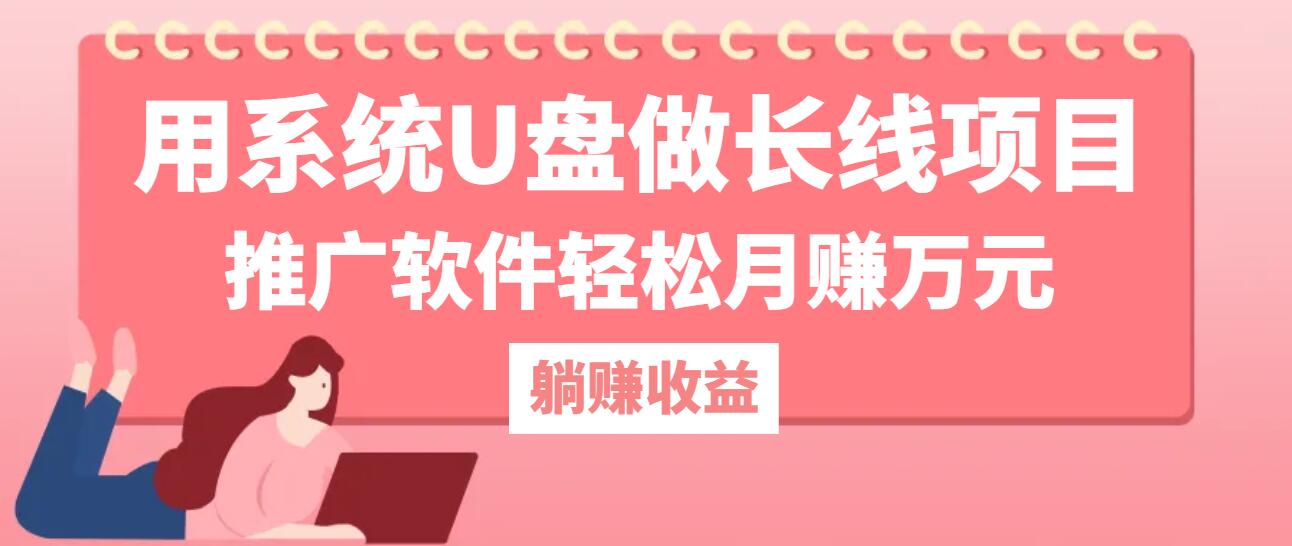 用系统U盘做长线项目，推广软件轻松月赚万元-玻哥网络技术工作室