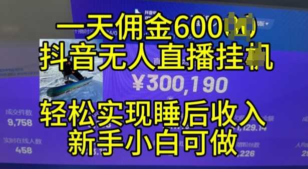 2024年11月抖音无人直播带货挂JI，小白的梦想之路，全天24小时收益不间断实现真正管道收益【揭秘】-玻哥网络技术工作室