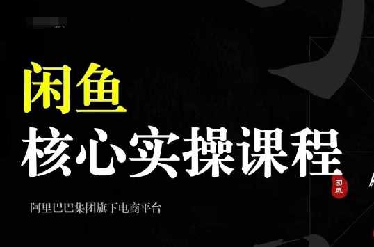 2024闲鱼核心实操课程，从养号、选品、发布、销售，教你做一个出单的闲鱼号-玻哥网络技术工作室