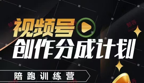 视频号创作分成计划陪跑训练营，手把手教会你如何制作视频，细水长流型项目-玻哥网络技术工作室