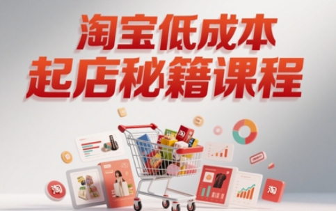 淘宝低成本起店系统课，助你快速起店，实现弯道超车-玻哥网络技术工作室