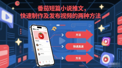 番茄短篇小说推文，快速制作及发布视频的两种方法-玻哥网络技术工作室