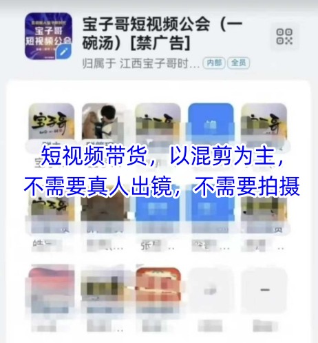 宝子哥头部团队短视频带货，以混剪为主，不需要真人出镜，不需要拍摄【更新】-玻哥网络技术工作室