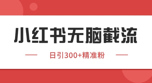小红书截流同行客源，独家野路子获客玩法 日引200+暴力获客【揭秘】-玻哥网络技术工作室