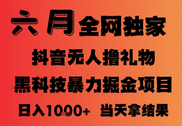 25年6月抖音无人直播最新暴力撸音浪掘金，小白可做，可批量矩阵放大，长期稳定日入1k+【揭秘】-玻哥网络技术工作室