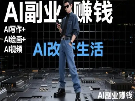 AI改变生活(Ai写作+AI绘画+Ai视频)，AI副业挣钱-玻哥网络技术工作室