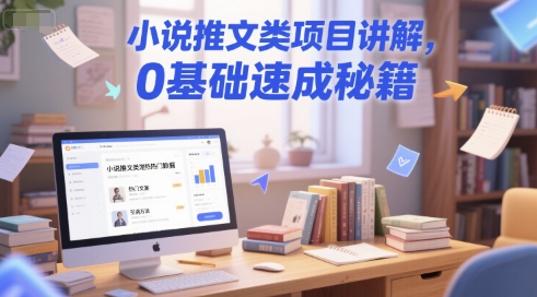 小说推文类项目讲解，0 基础速成秘籍-玻哥网络技术工作室