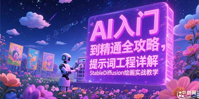 AI入门到精通全攻略，提示词工程详解，StableDiffusion绘画实战教学-玻哥网络技术工作室